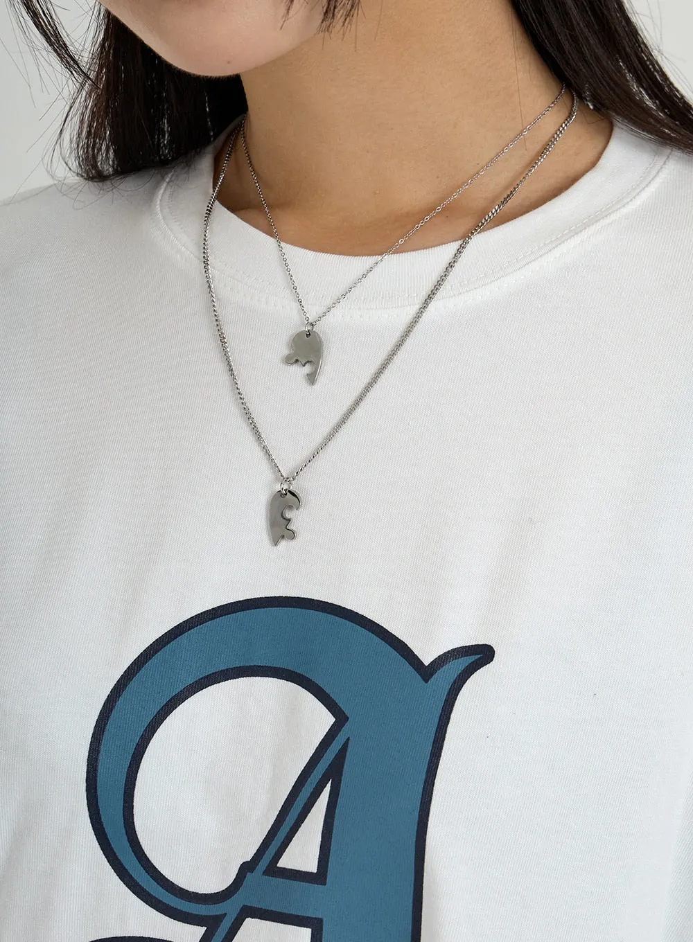 Puzzle Heart Necklace CO26 sold by Lewkin product image thumbnail 2