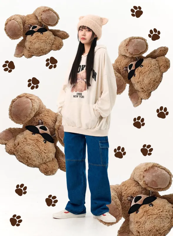 Wide Leg Cargo Pocket Jeans IO317 sold by Lewkin