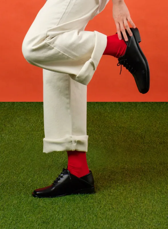 Grandpacore Classic Lace-Up Loafers OF406 made by Lewkin