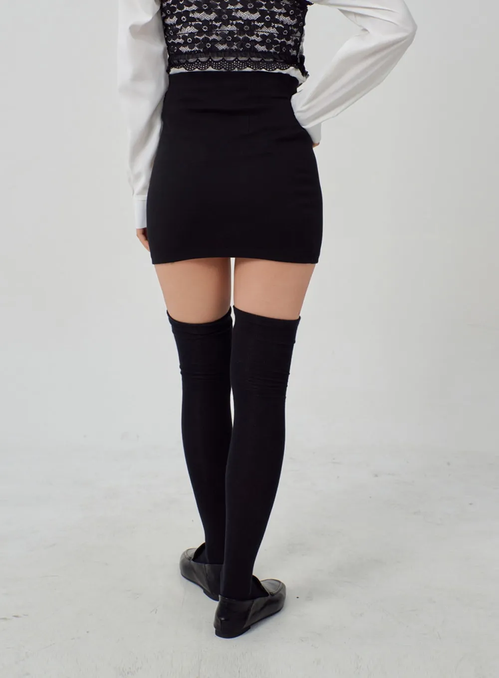 High Waist Mini Skirt IM316 sold by Lewkin product image thumbnail 5