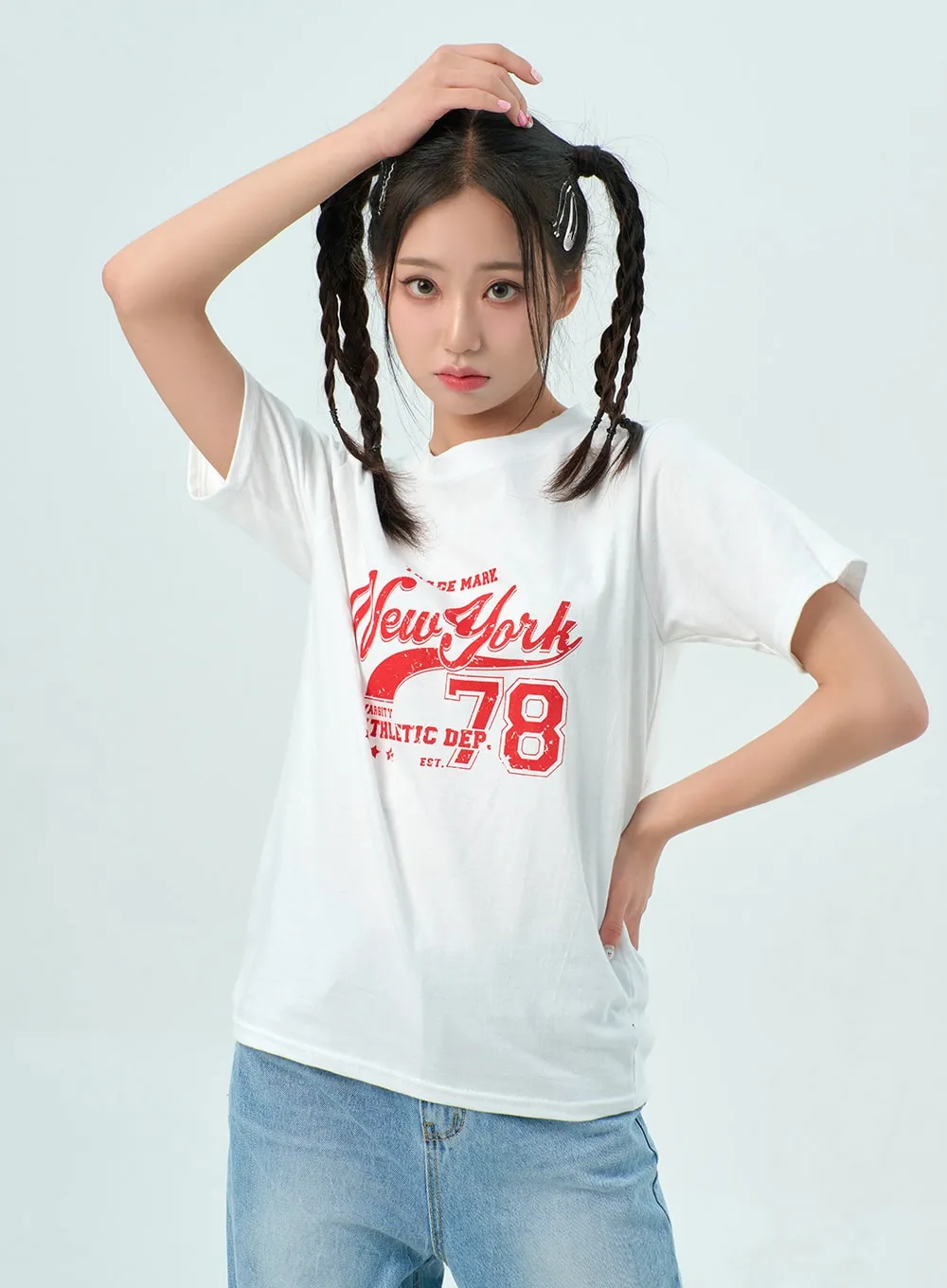 New York Graphic Tee BY322 sold by Lewkin product image thumbnail 3