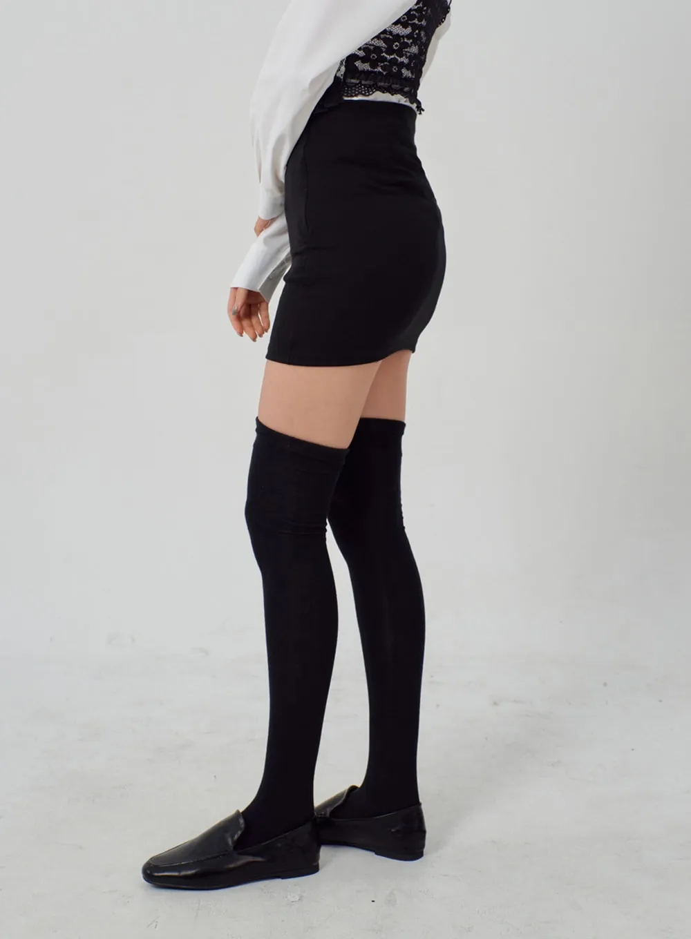 High Waist Mini Skirt IM316 sold by Lewkin product image thumbnail 4