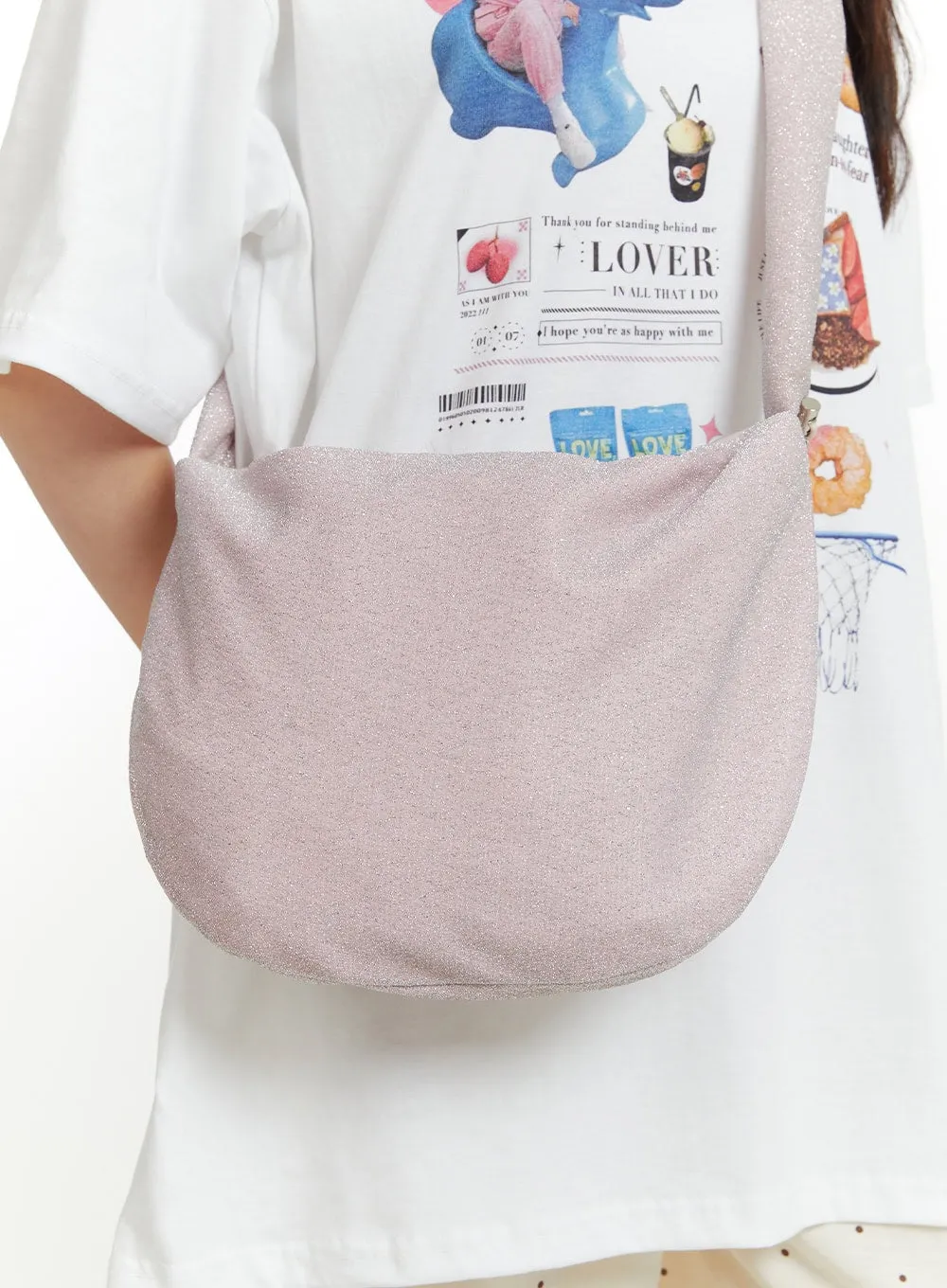 Metallic Crossbody Bag OU418 sold by Lewkin product image thumbnail 2