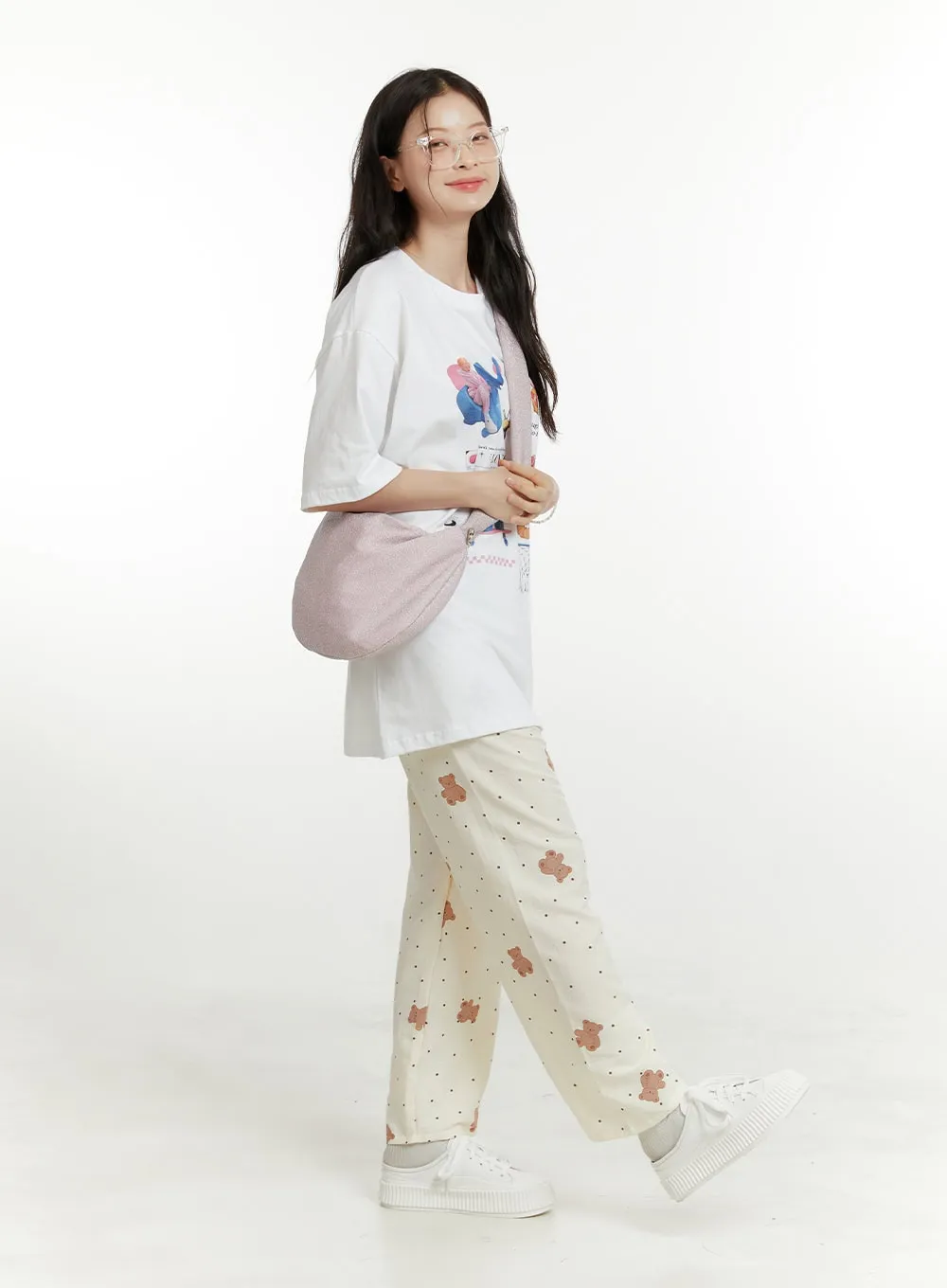 Metallic Crossbody Bag OU418 sold by Lewkin product image thumbnail 3