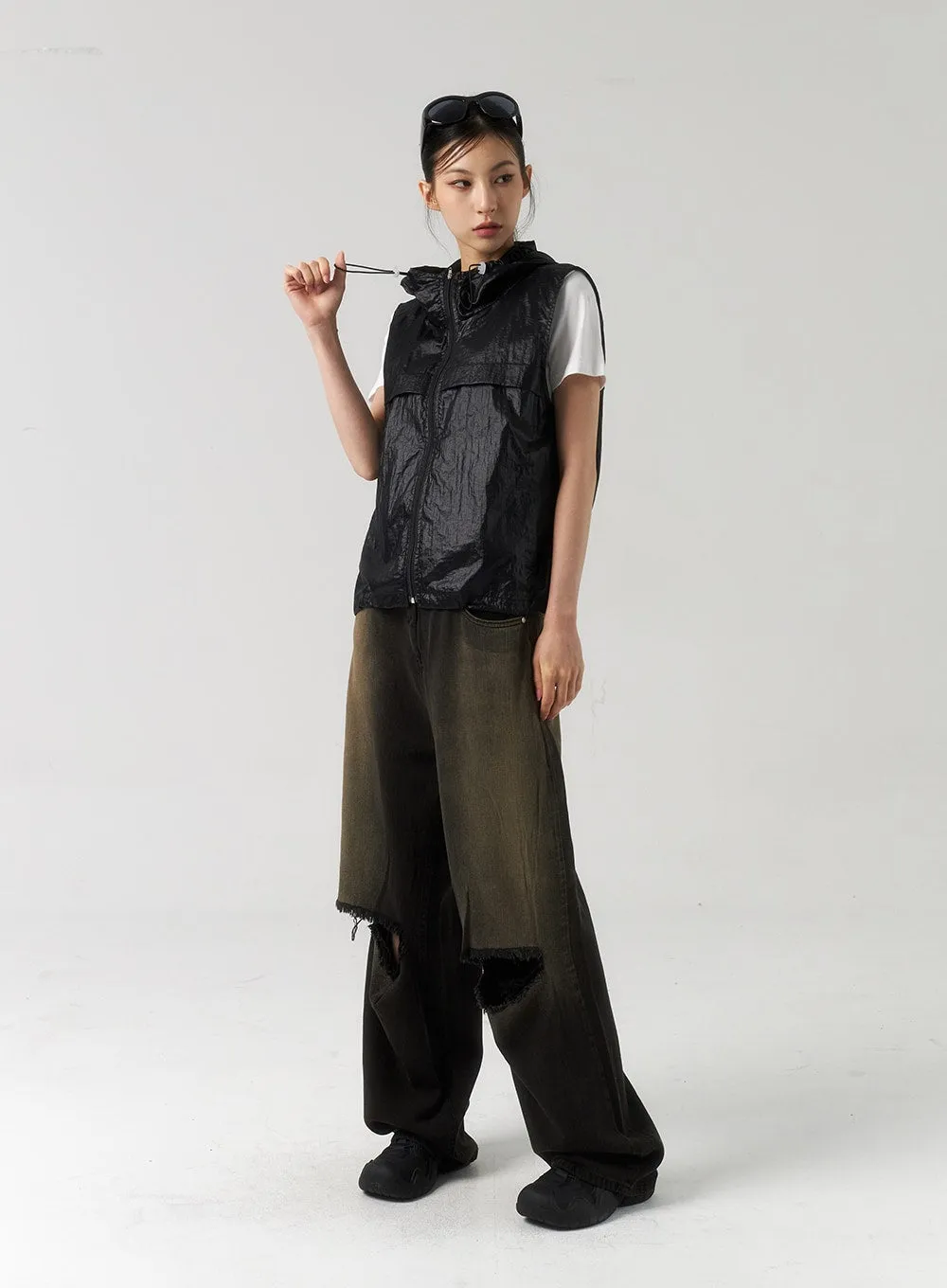 Ripped Knee Jeans CU320 sold by Lewkin product image thumbnail 4