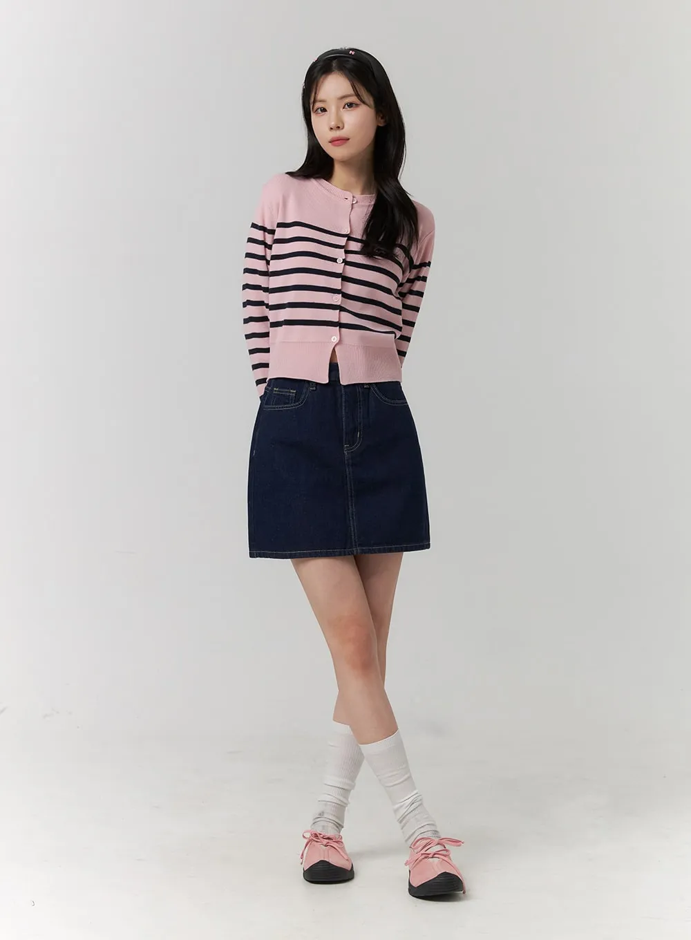 Balletcore Suede Ribbon Sneakers OJ418 sold by Lewkin product image thumbnail 3