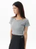 Layered Cropped Tee OU319 sold by Lewkin