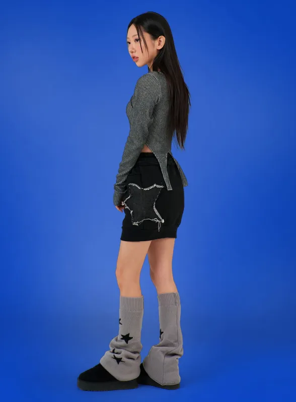 Star Design Mini Skirt IJ402 sold by Lewkin