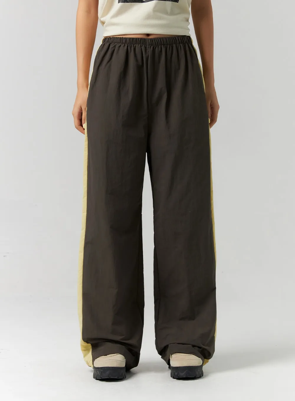 Nylon Wide Fit Pants CS311 sold by Lewkin product image thumbnail 2