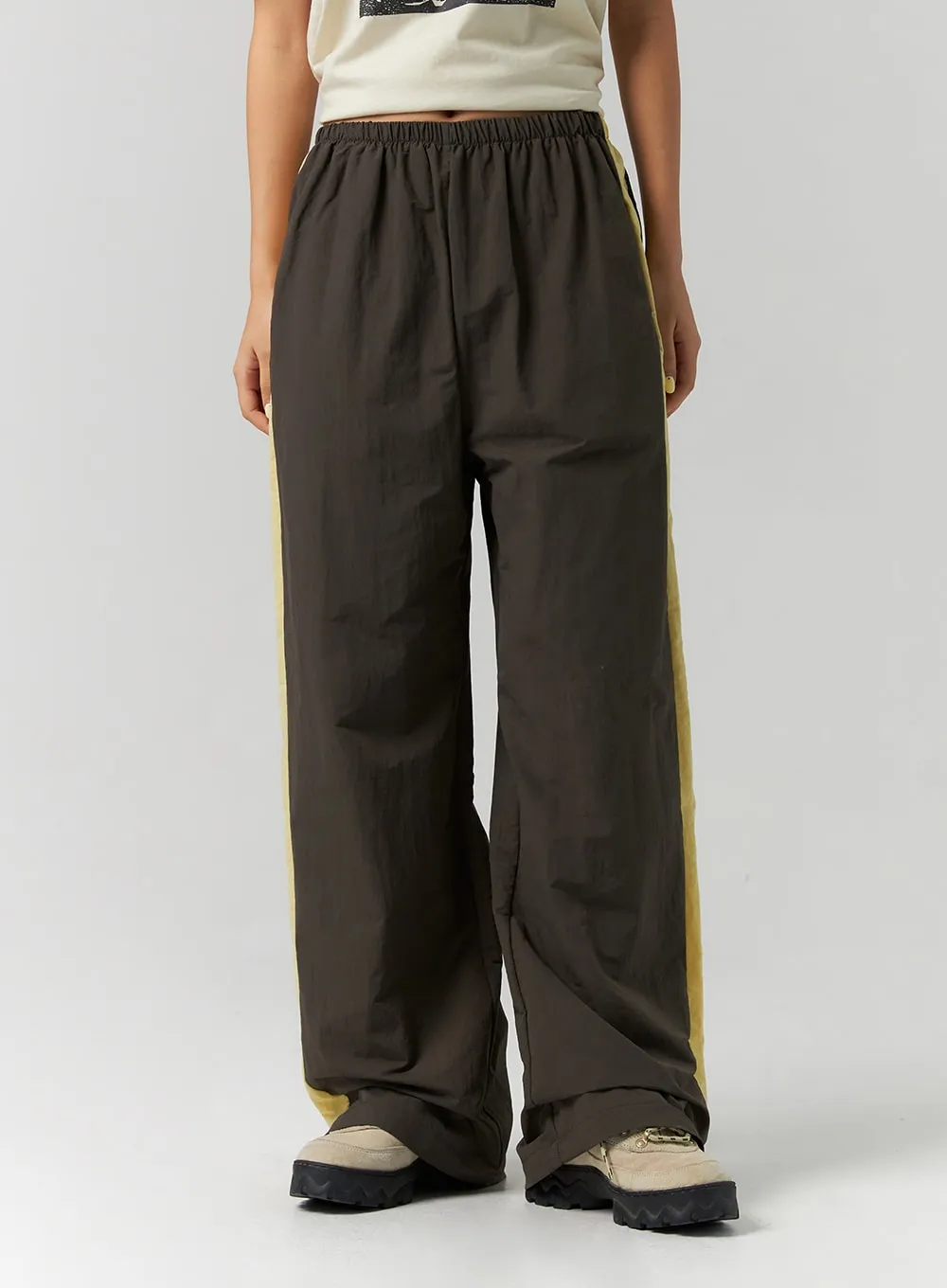 Nylon Wide Fit Pants CS311 sold by Lewkin product image thumbnail 5