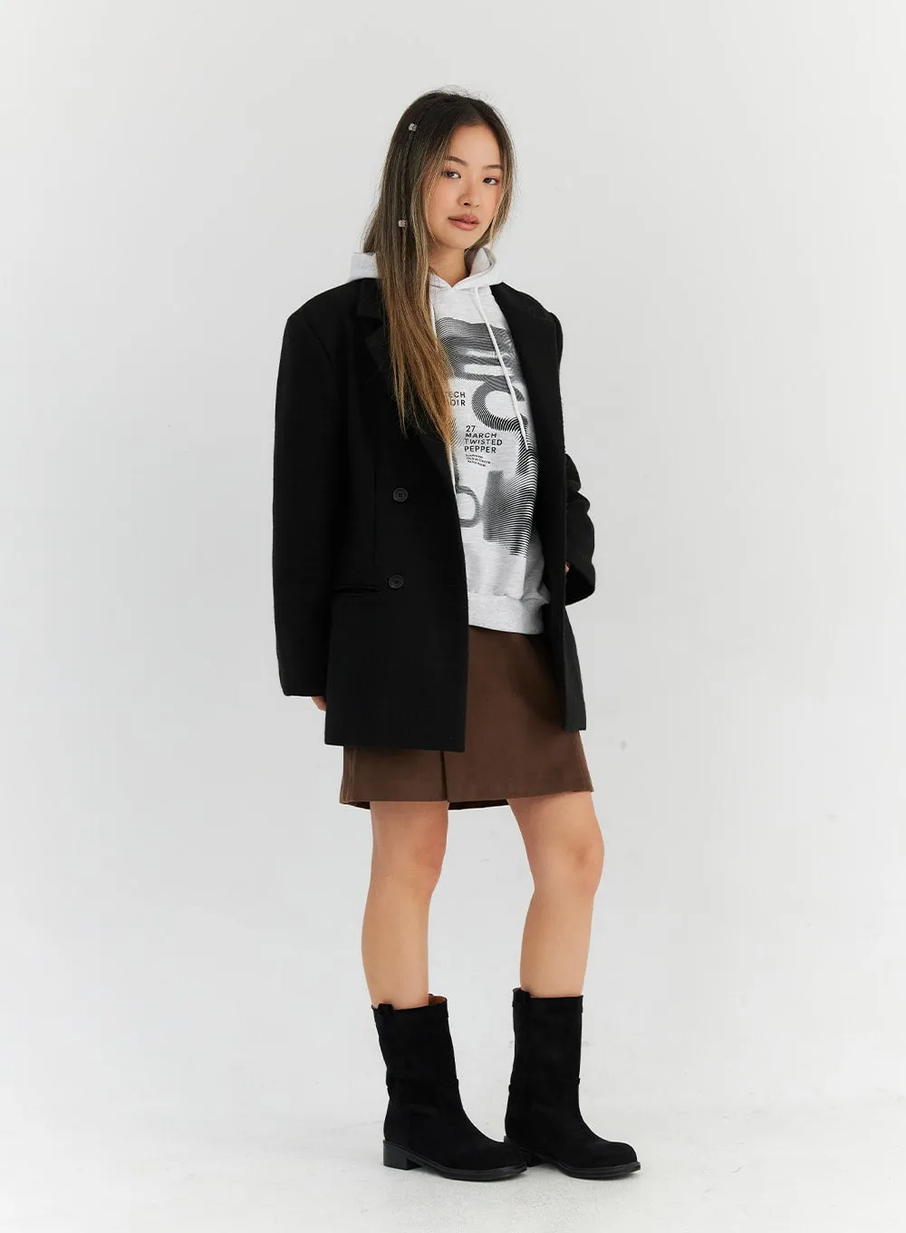 Oversized Midi Tailored Jacket CN313 sold by Lewkin product image thumbnail 3