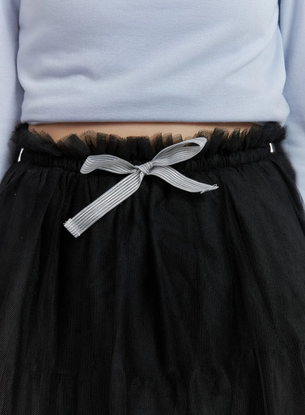 Mesh Layered Ribbon Mini Skirt OA419 sold by Lewkin product image thumbnail 5