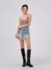 Ripped Mini Denim Skirt IA305 sold by Lewkin