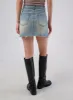 Ripped Mini Denim Skirt IA305 sold by Lewkin