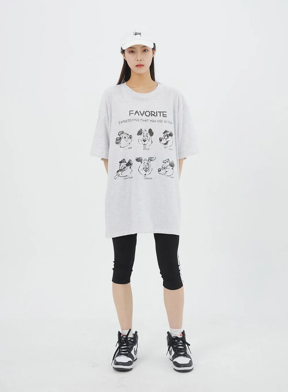 Oversized Cartoon Tee IY325 sold by Lewkin