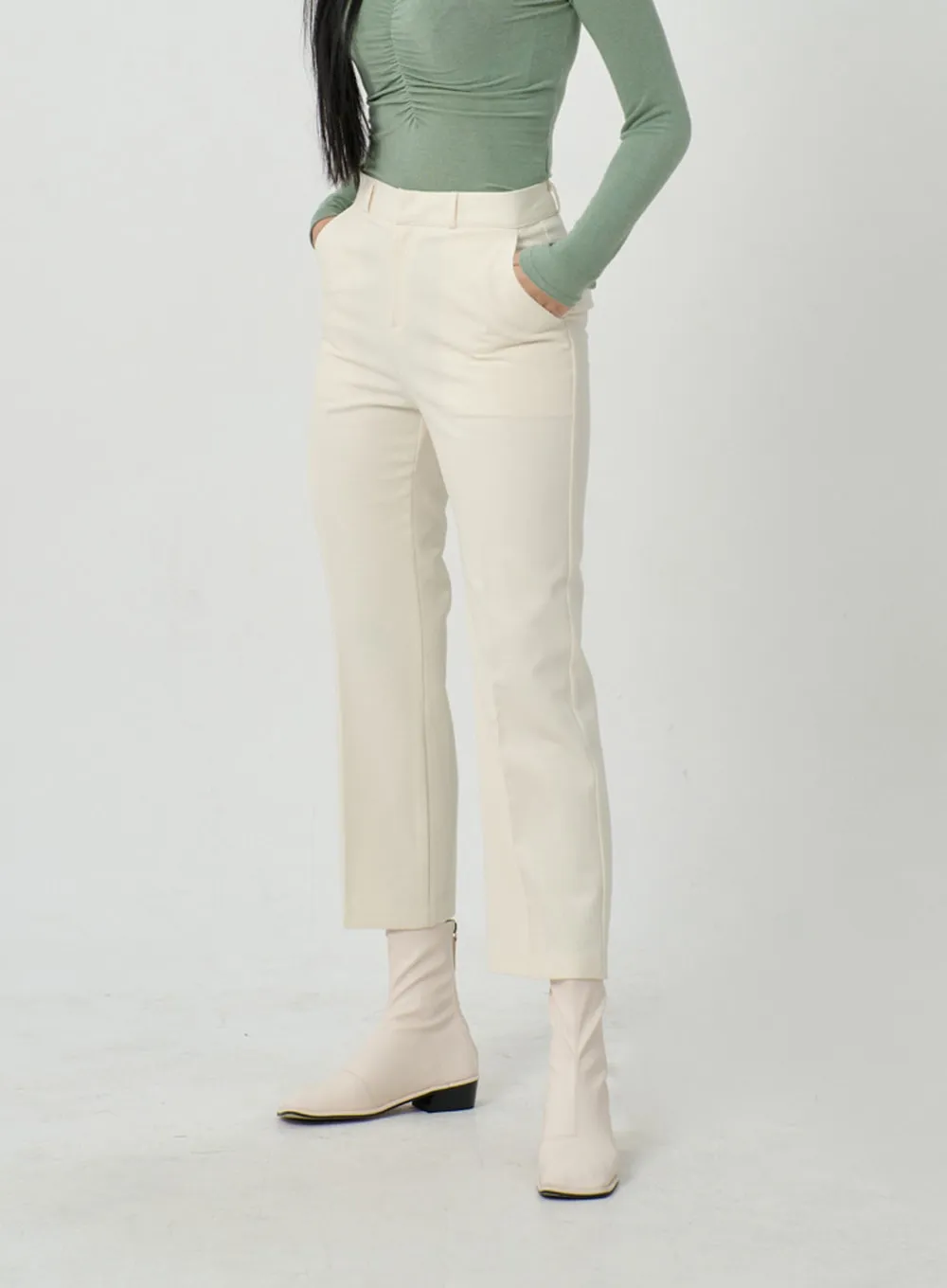 Straight Leg Ankle Tailored Pants ID22 sold by Lewkin