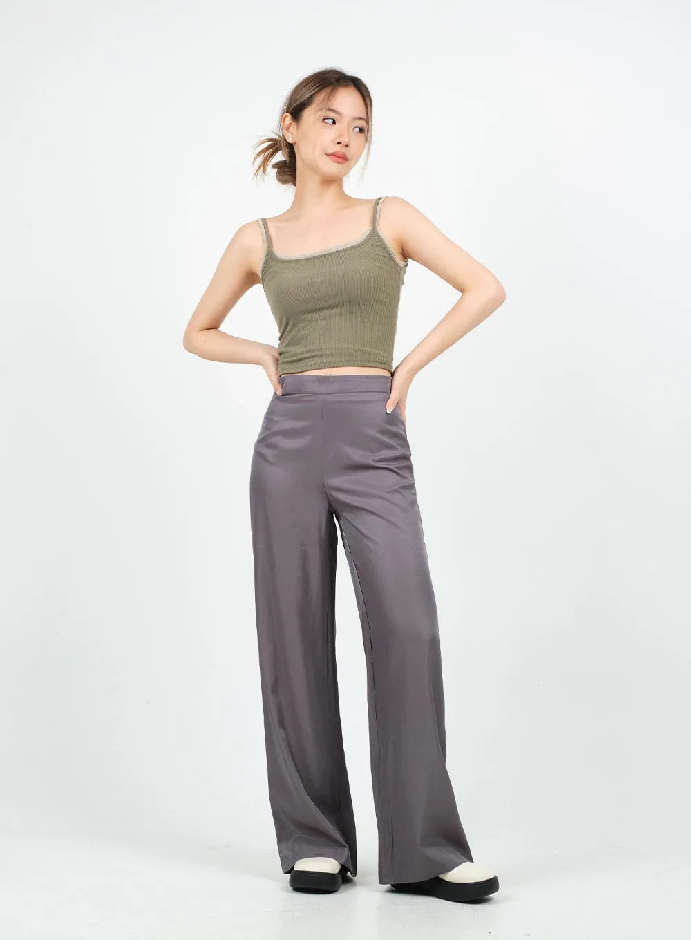 Ribbed Crop Cami Top CA28 sold by Lewkin product image thumbnail 4