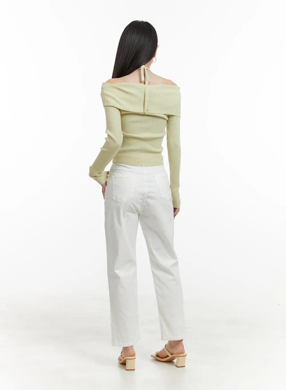 Cropped Straight Fit Pants OA415 sold by Lewkin product image thumbnail 4