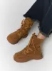 Lace-Up Suede Platform Boots CD318 sold by Lewkin