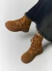 Lace-Up Suede Platform Boots CD318 sold by Lewkin