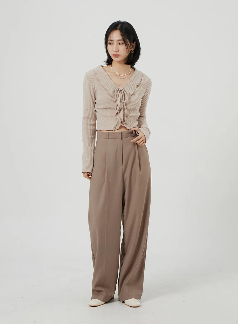 Oversized Tailored Pants OF314 sold by Lewkin