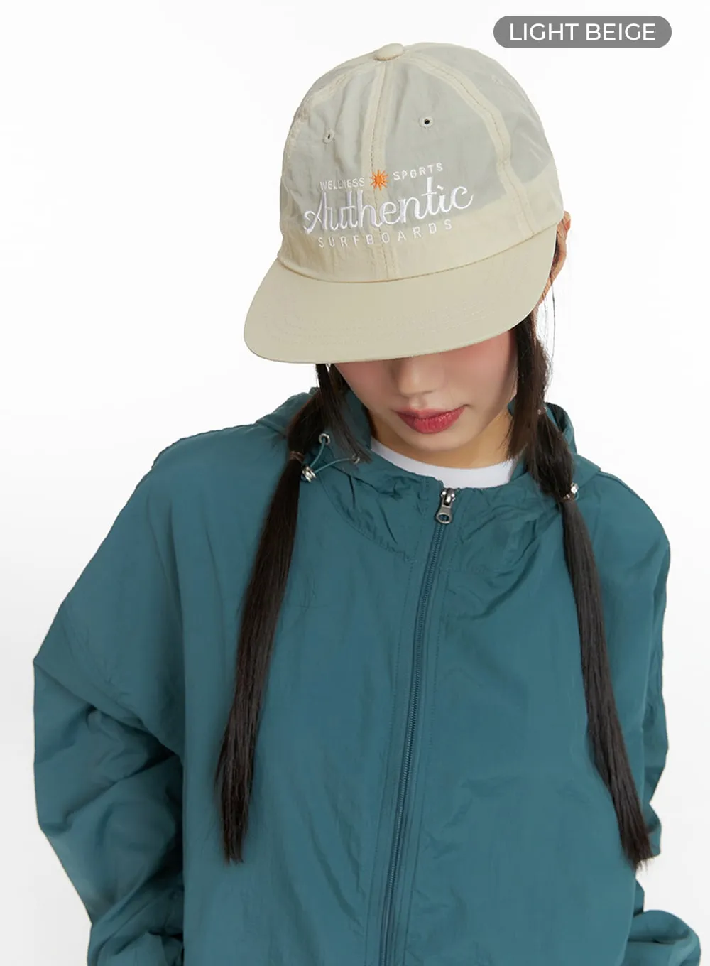 Nylon Lettering Embroidered Flat Cap IF421 sold by Lewkin product image thumbnail 5