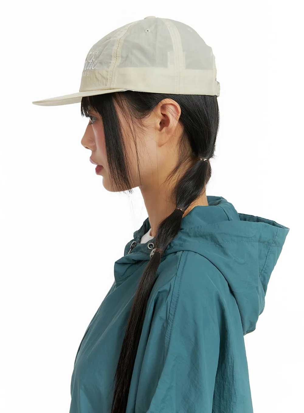 Nylon Lettering Embroidered Flat Cap IF421 sold by Lewkin product image thumbnail 3