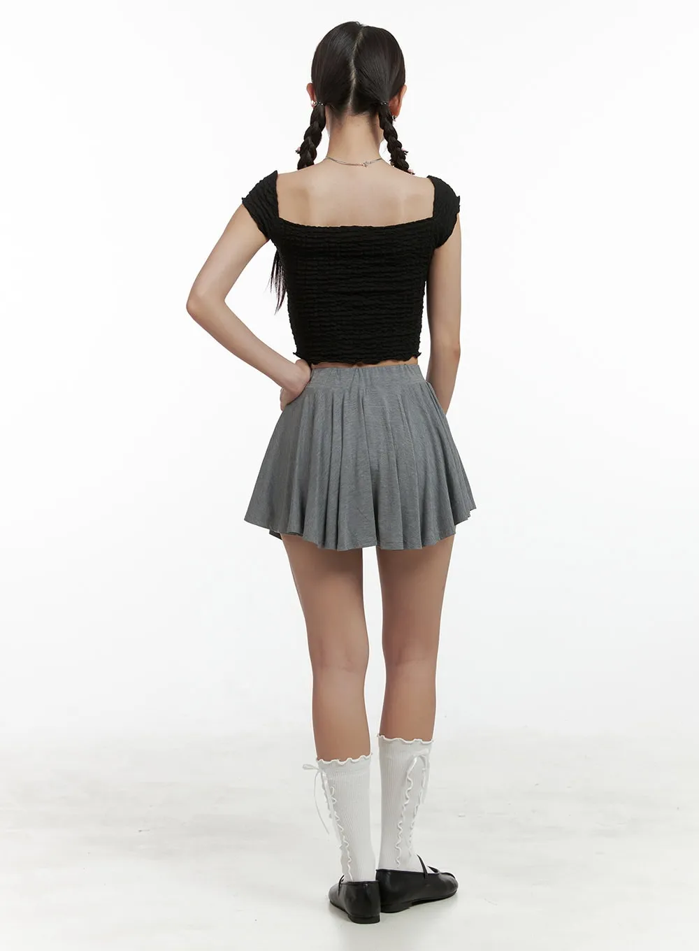 Flare Mini Skirt OL402 sold by Lewkin product image thumbnail 5