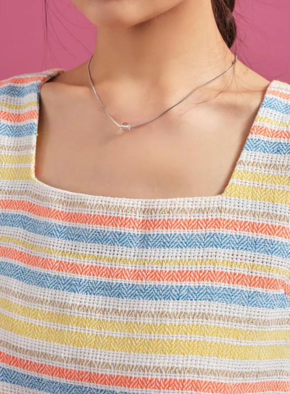 Silver Color Marble Necklace CY16 sold by Lewkin