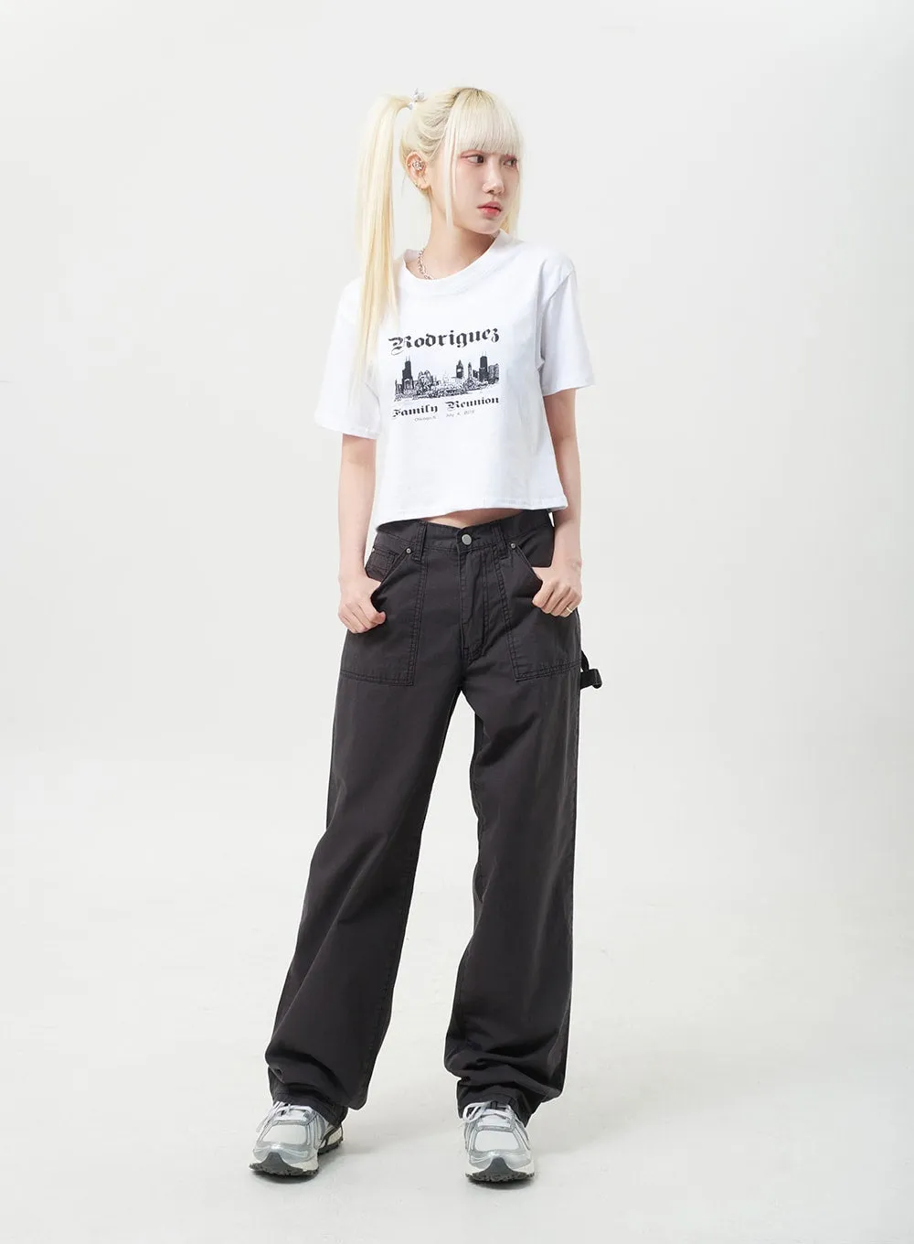 Crewneck Graphic Tee BU302 sold by Lewkin product image thumbnail 2