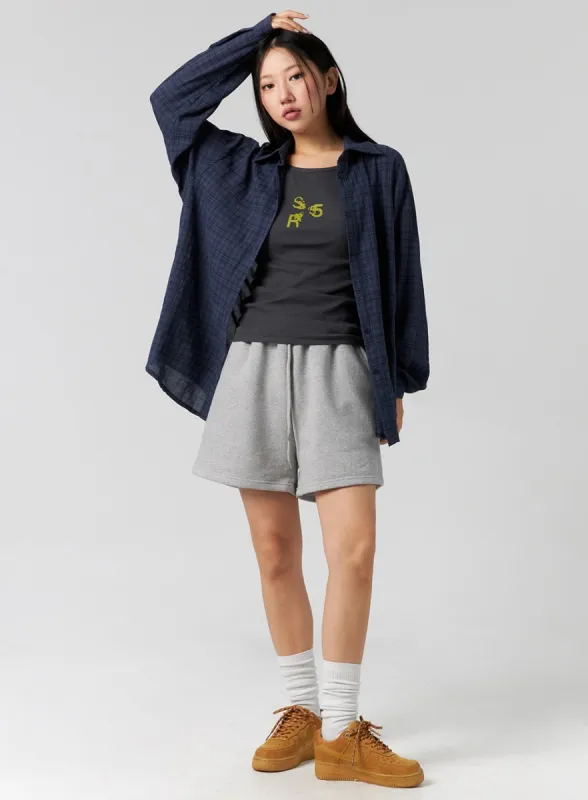 Wide Leg Track Shorts CG301 sold by Lewkin