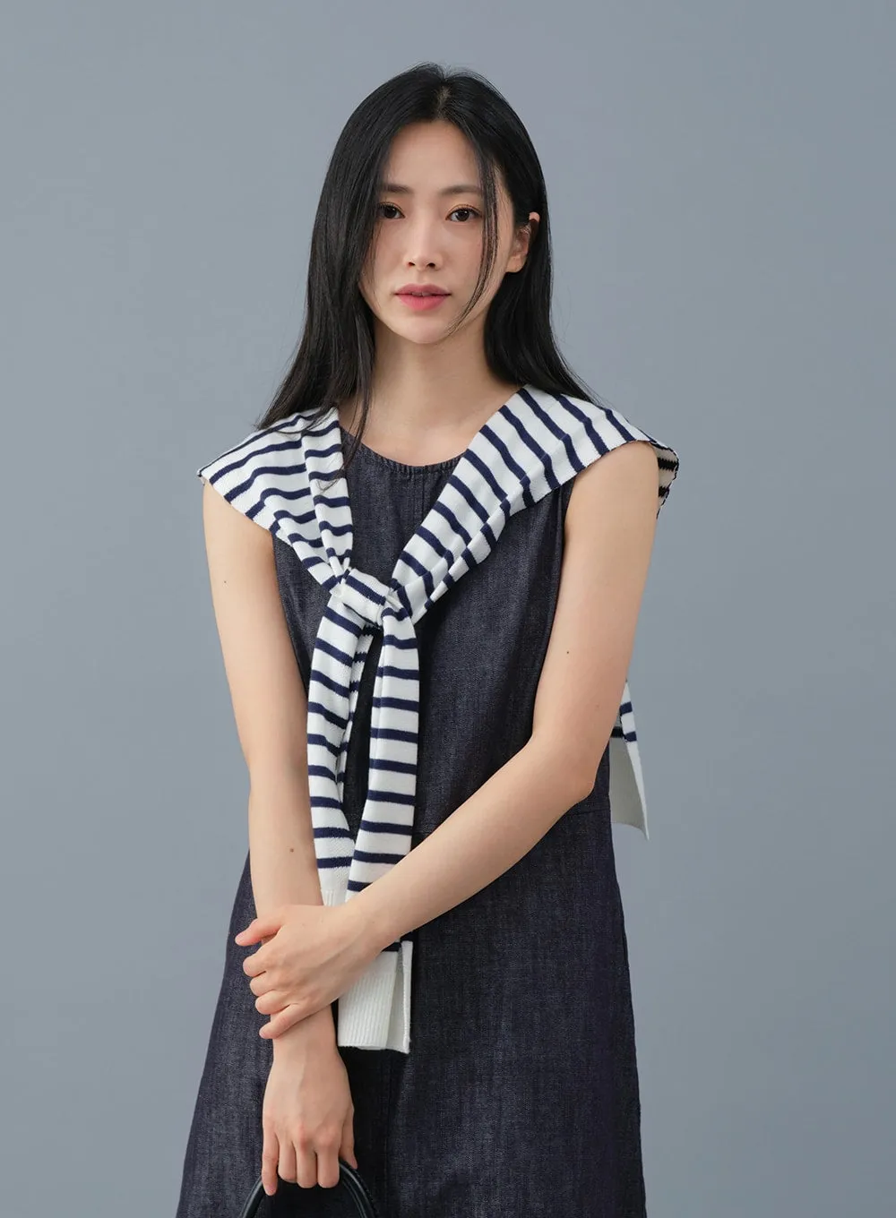 Loose Fit Maxi Denim Dress OA28 sold by Lewkin product image thumbnail 5