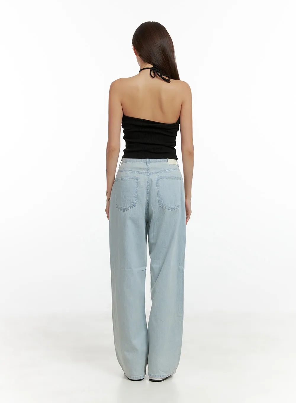 Denim Straight Leg Jeans CL404 sold by Lewkin product image thumbnail 4