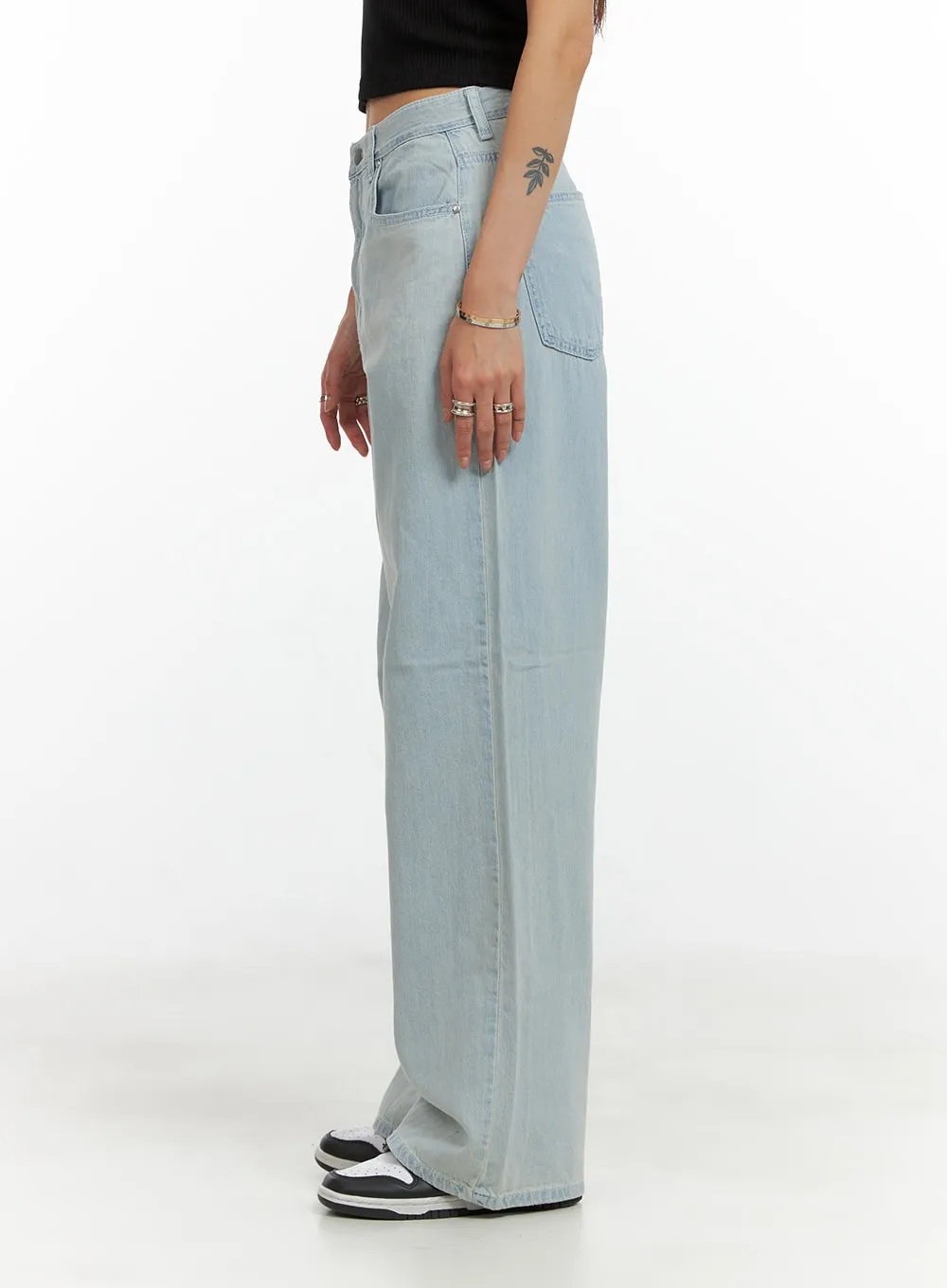Denim Straight Leg Jeans CL404 sold by Lewkin product image thumbnail 5