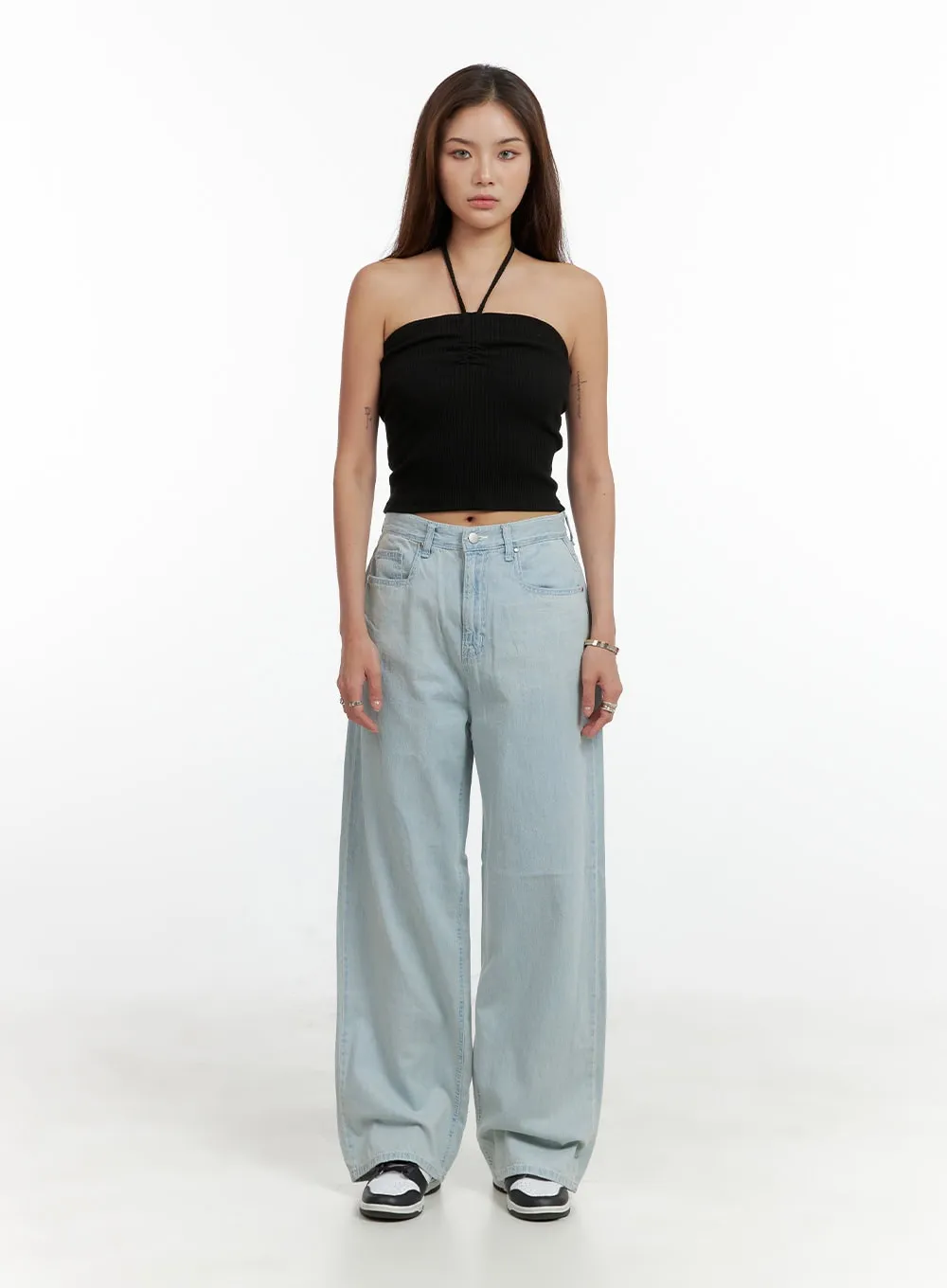 Denim Straight Leg Jeans CL404 sold by Lewkin product image thumbnail 2