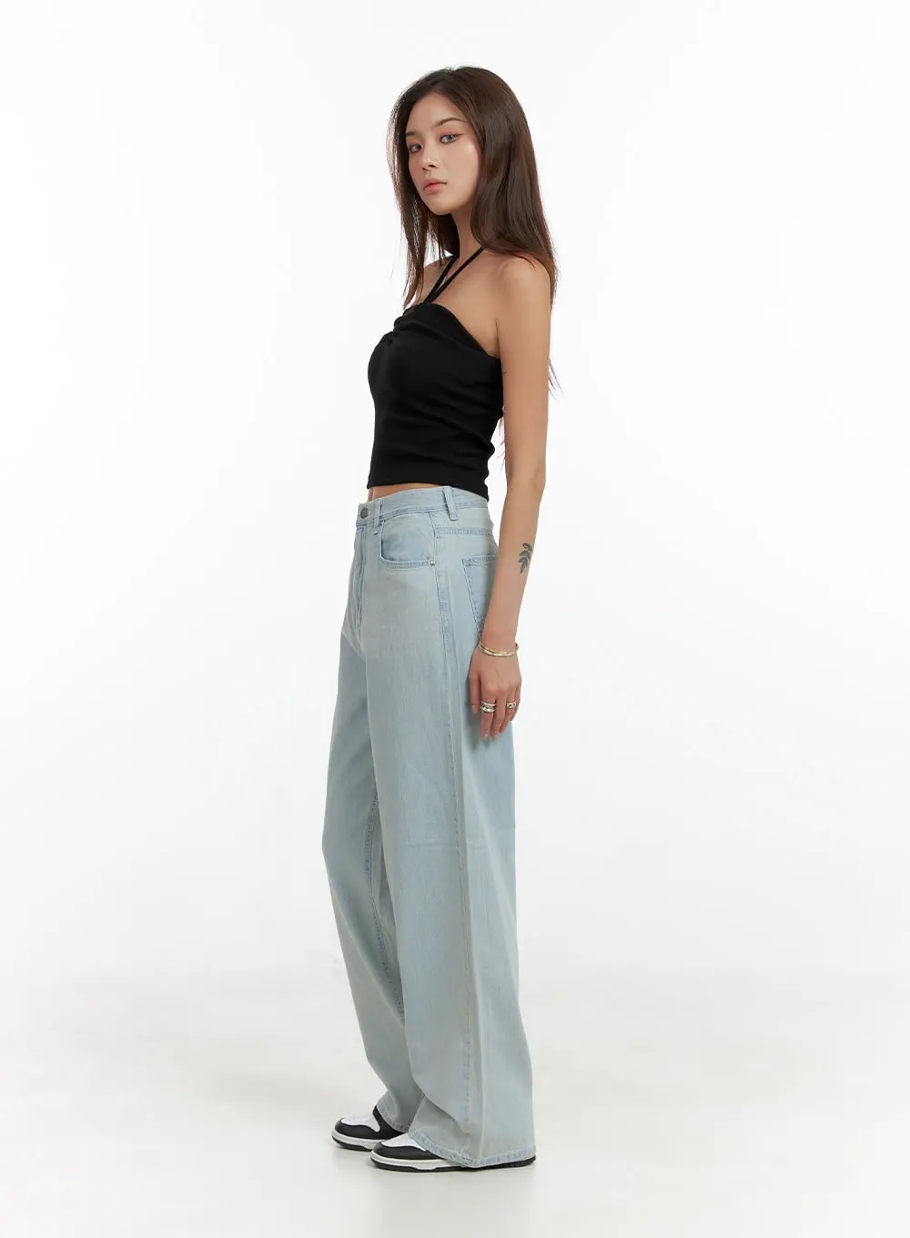 Denim Straight Leg Jeans CL404 sold by Lewkin product image thumbnail 3