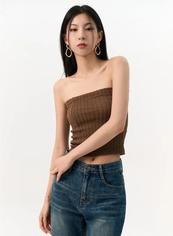 Knit Tube Top Cami IO320 sold by Lewkin