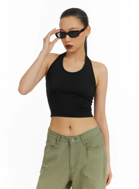 Halter Neck Crop Tank Top IA417 sold by Lewkin