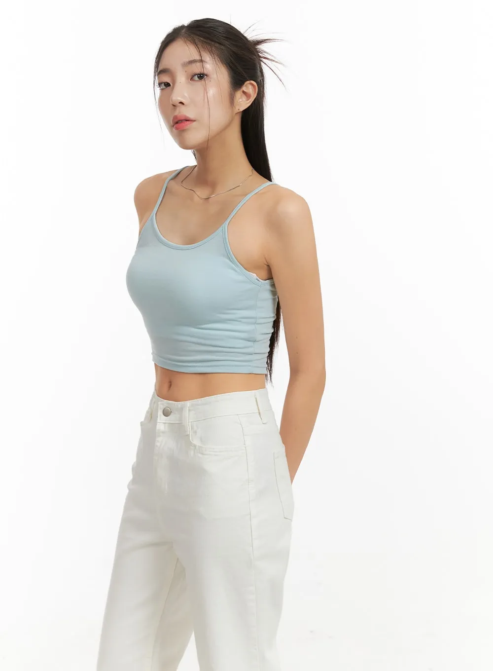 Basic Cami Crop Top OA429 sold by Lewkin product image thumbnail 4