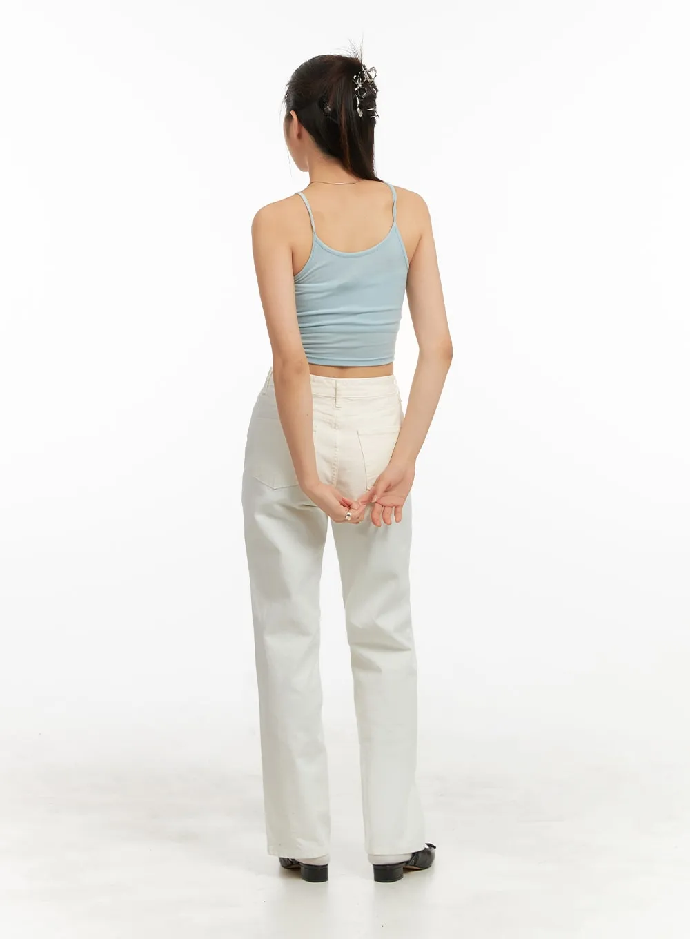 Basic Cami Crop Top OA429 sold by Lewkin product image thumbnail 3
