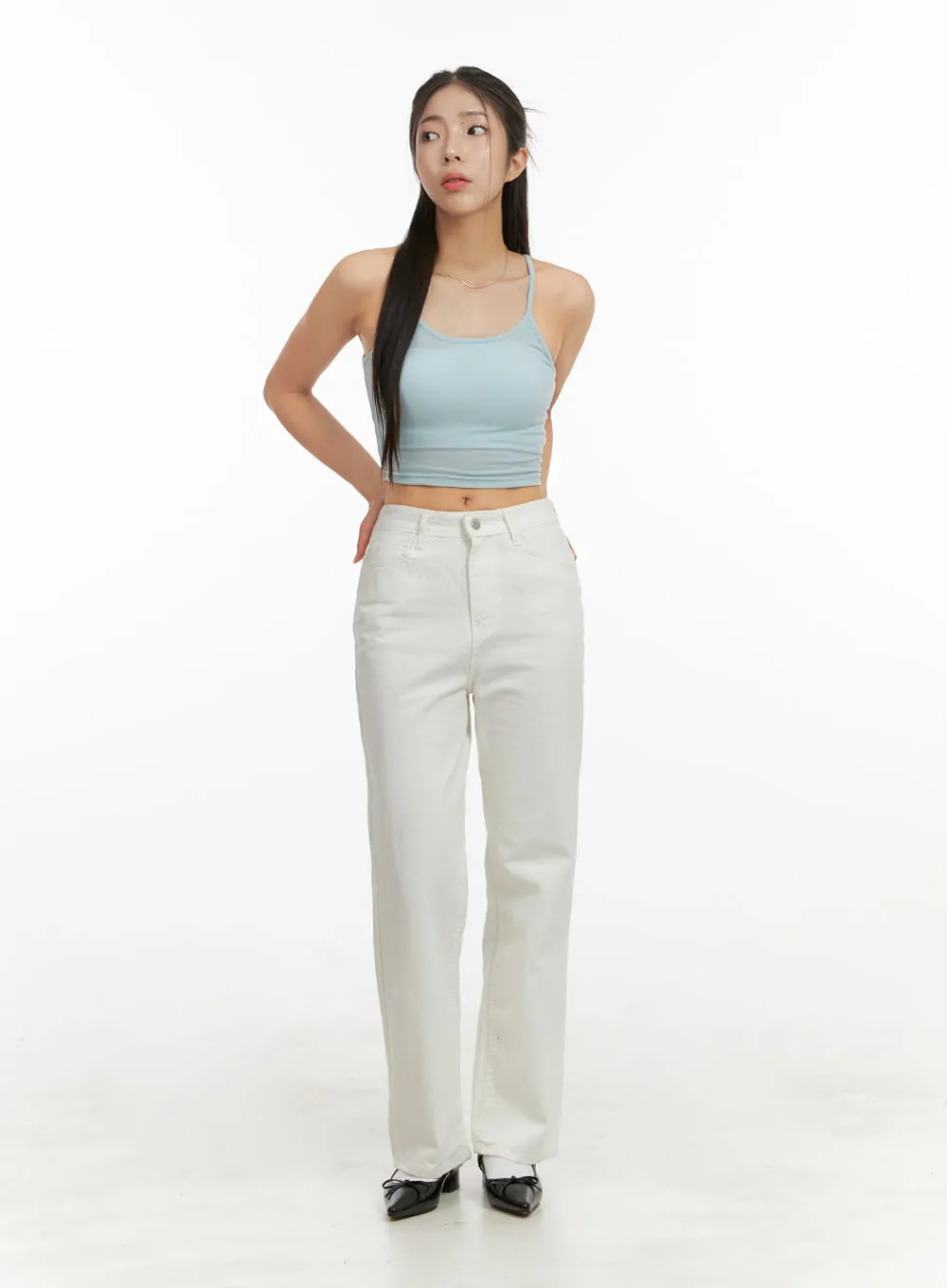 Basic Cami Crop Top OA429 sold by Lewkin product image thumbnail 2