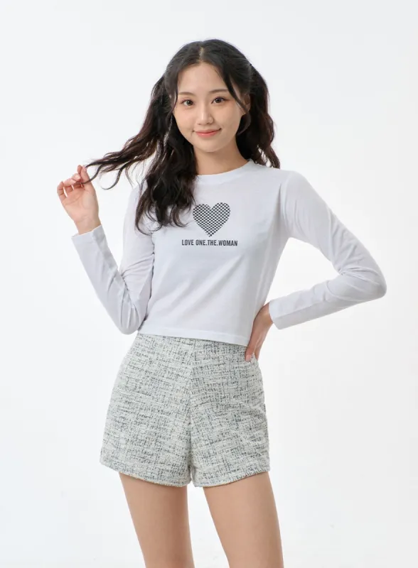 Heart Cropped Top BF301 sold by Lewkin