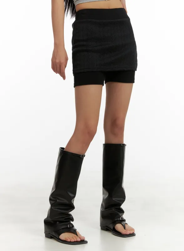 Lace Layered Skorts CU414 sold by Lewkin