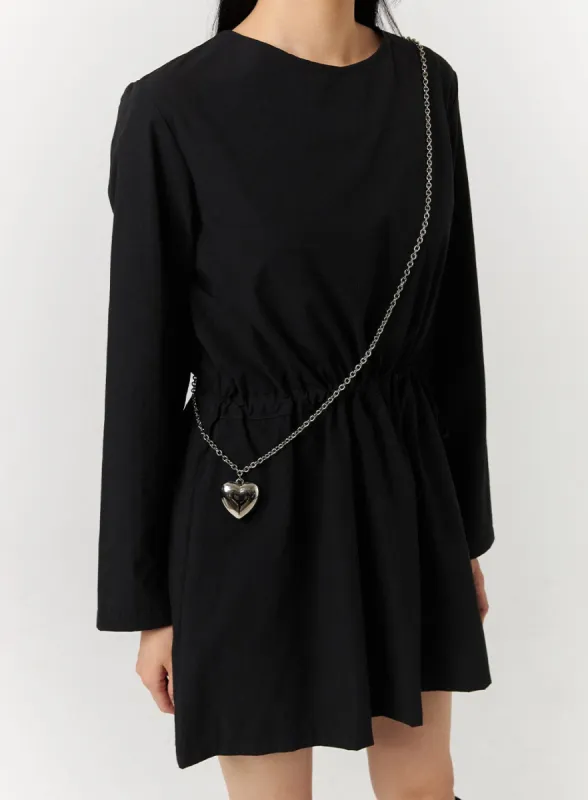 Heart Pendant Chain Belt CJ405 sold by Lewkin
