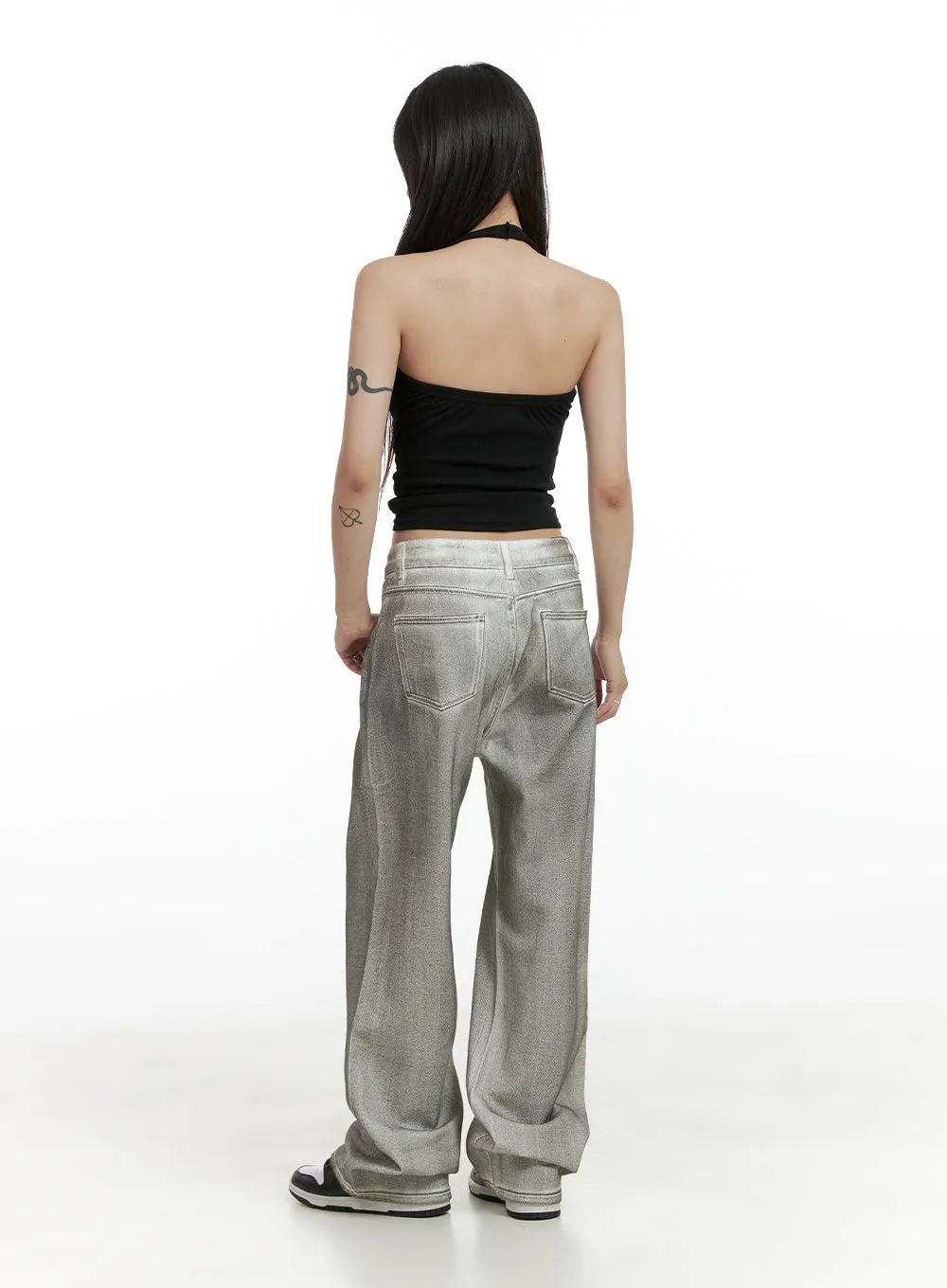 Solid Halter Neck Crop Top CL424 sold by Lewkin product image thumbnail 4