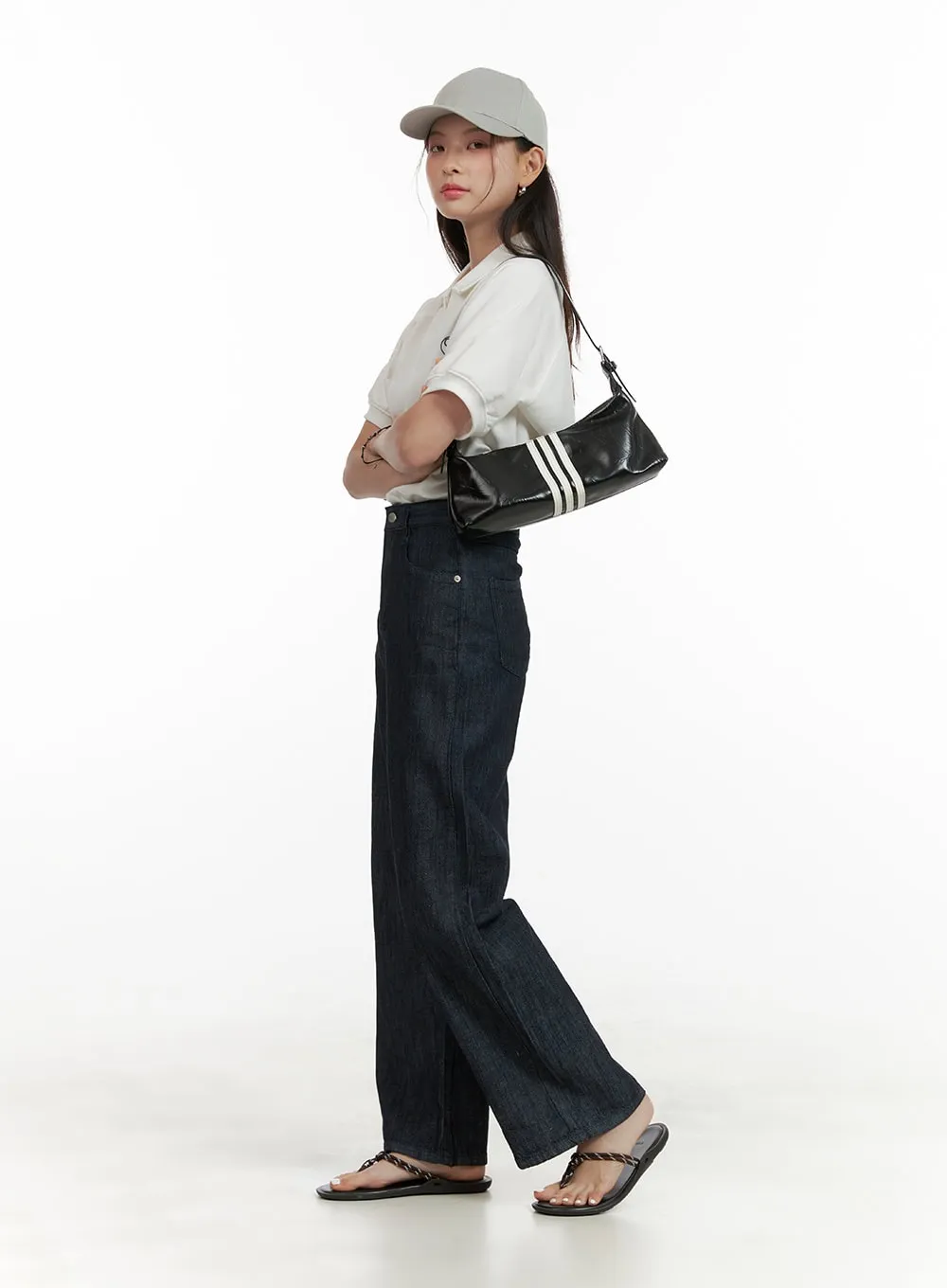 Denim Straight Fit Jeans OU413 sold by Lewkin product image thumbnail 5
