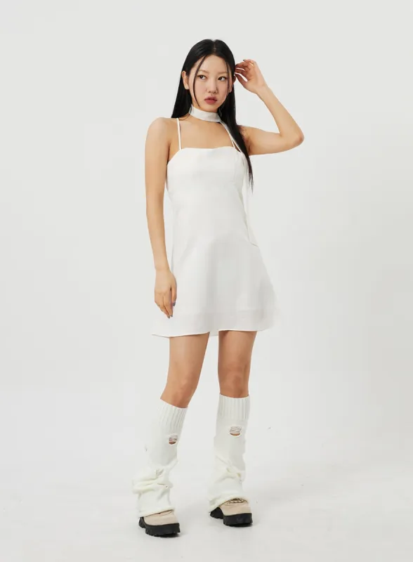 Mini Dress And Neck Accessory CM302 sold by Lewkin