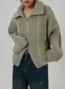 Twist Pattern Two Way Zipper Knit Cardigan CD20 sold by Lewkin