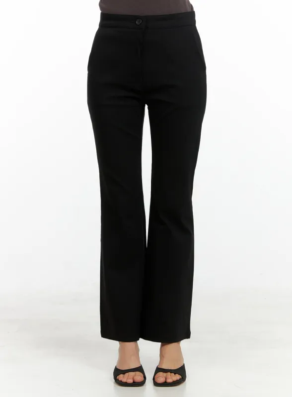 Slim Bootcut Basic Pants OL411 sold by Lewkin