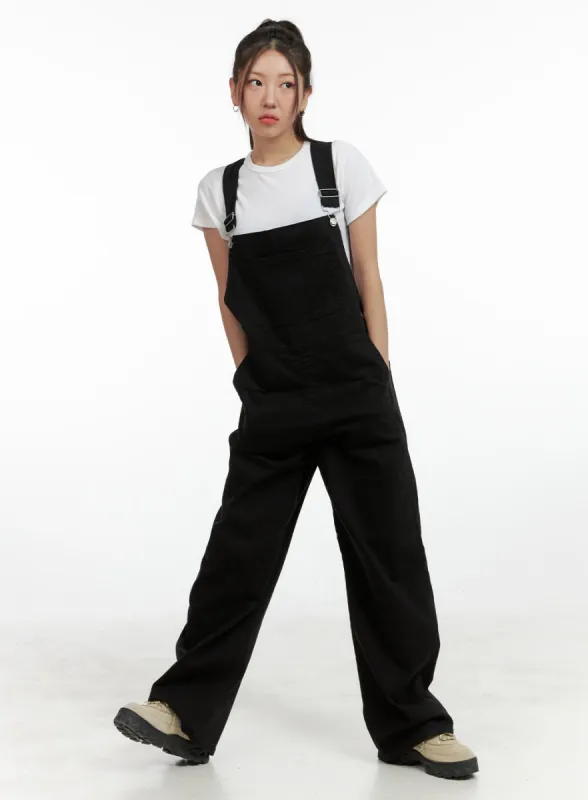 Overall Wide Leg Pants OL408 sold by Lewkin